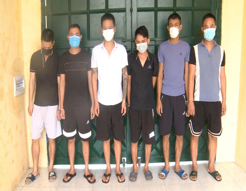 Nhóm đối tượng bị bắt giữ