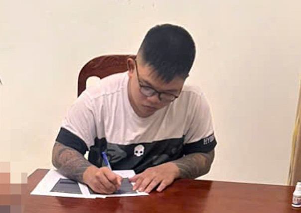 Đối tượng Nguyễn Tiến Đạt bị bắt giữ