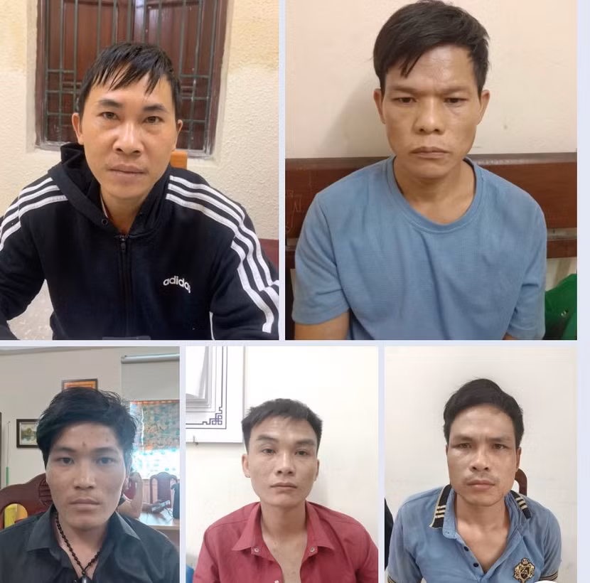 Các đối tượng bị bắt giữ