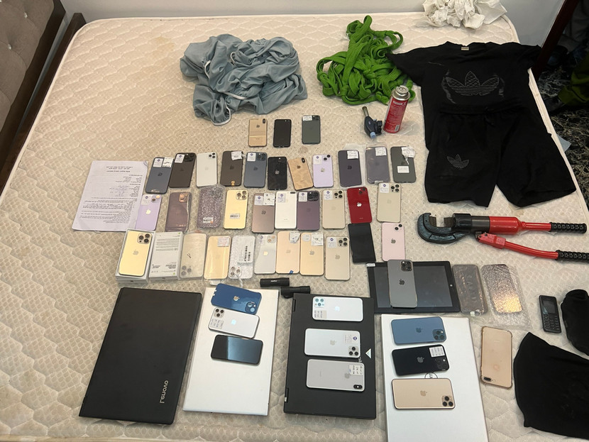 Các tang vật bị thu giữ