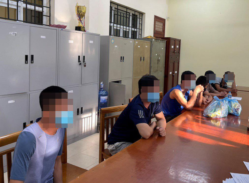 Công an huyện Chương Mỹ đang lập hồ sơ xử lý các đối tượng theo quy định