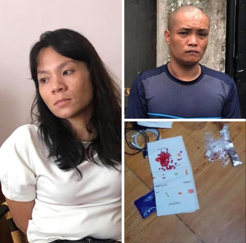 Hai đối tượng cùng tang vật bị bắt giữ