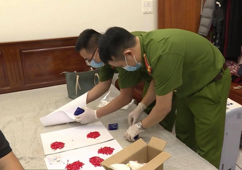 Các tang vật bị thu giữ