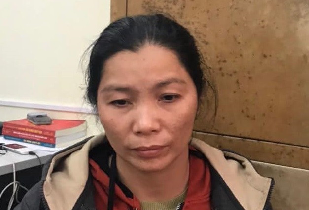 Đối tượng Tạ Thị Tâm bị bắt giữ Đối tượng Tạ Thị Tâm bị bắt giữ