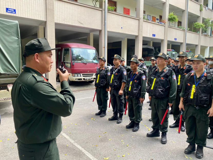 Kiểm tra lực lượng, phương tiện, công cụ hỗ trợ...