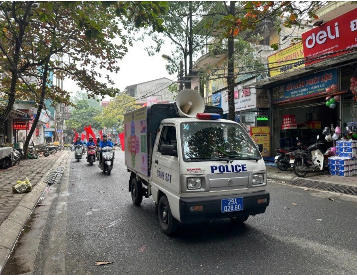 Công an xã Bát Tràng chủ trì đợt tuyên truyền