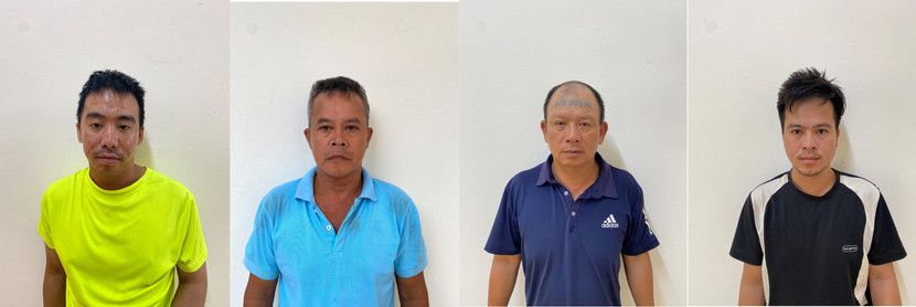 Nhóm đối tượng bị bắt giữ Nhóm đối tượng bị bắt giữ