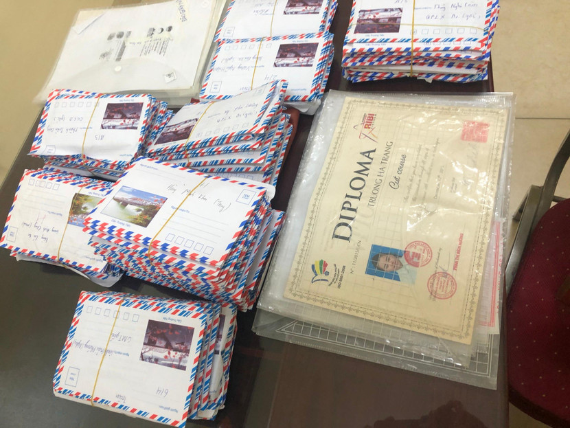 Các tài liệu, chứng cứ của vụ án được thu giữ