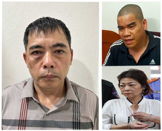 Các đối tượng trong đường dây tội phạm bị bắt giữ...