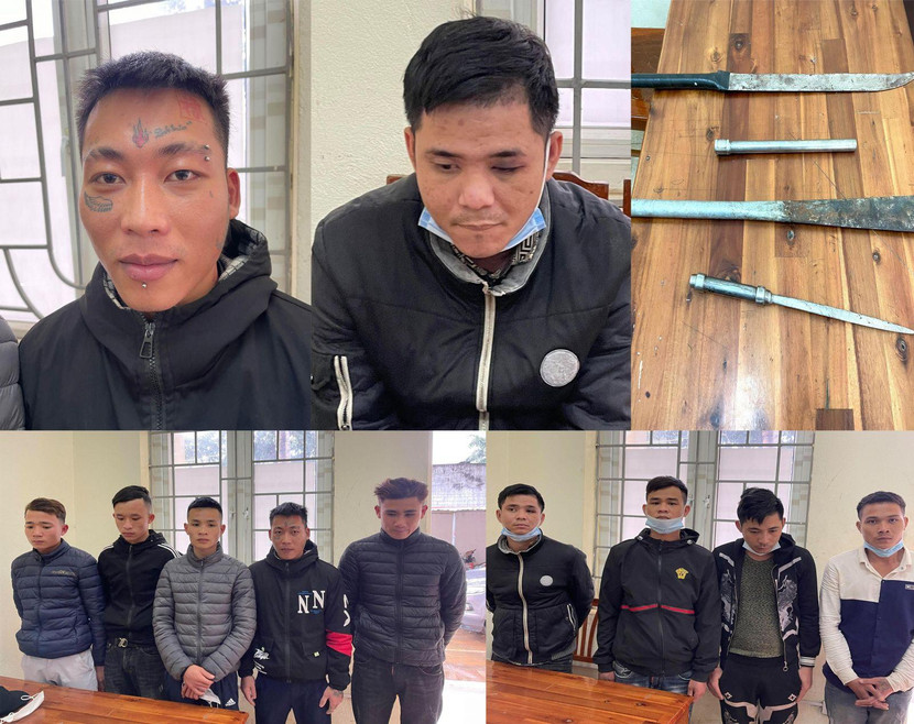 Các đối tượng bị bắt giữ