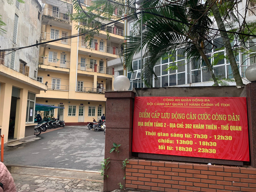 Trụ sở cấp căn cước công dân tại 392 Khâm Thiên