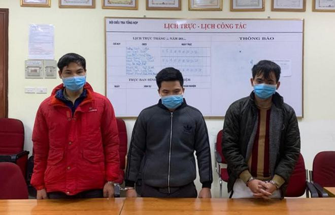 Các đối tượng bị bắt giữ