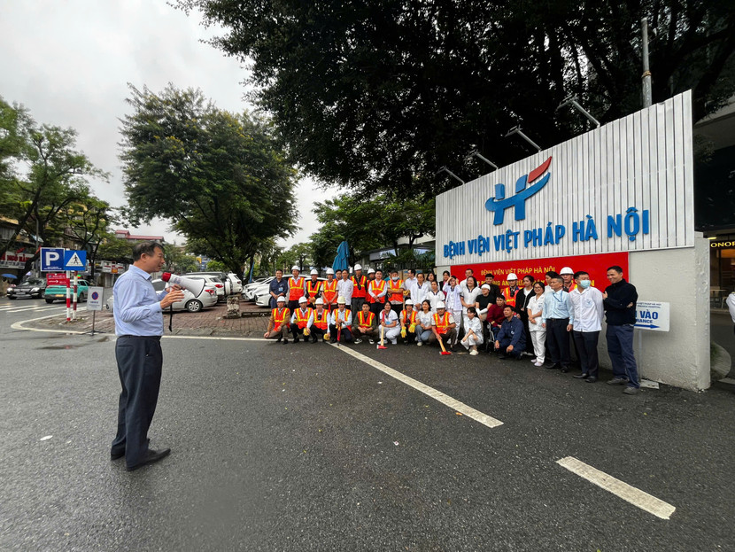 Các lực lượng được họp rút kinh nghiệm sau buổi diễn tập