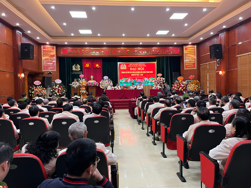 Toàn cảnh Đại hội thành lập Hội cựu Công an nhân dân quận Thanh Xuân