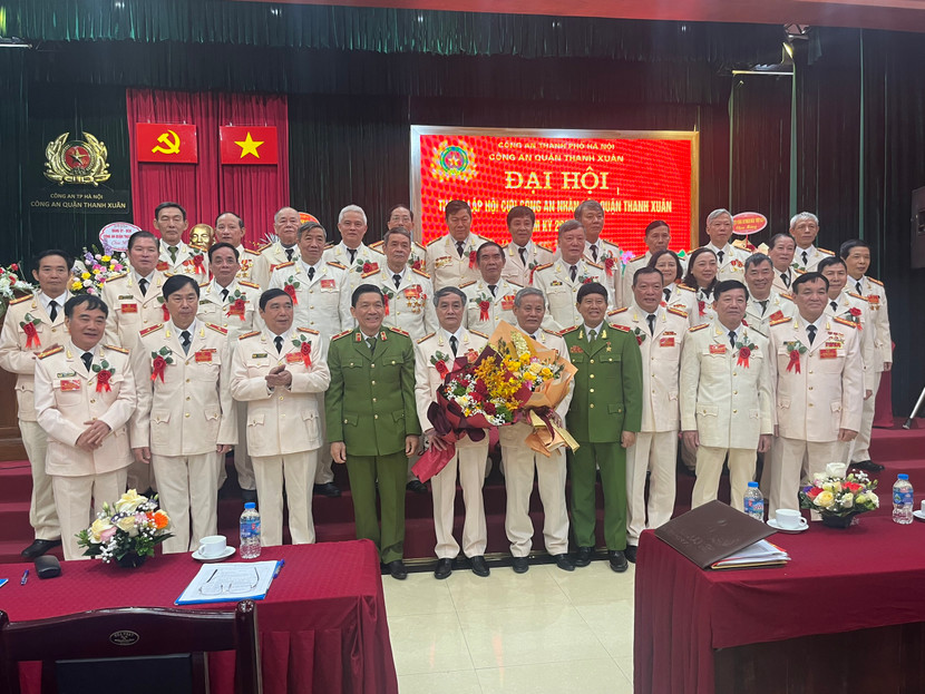 Ban chấp hành Hội cựu Công an nhân dân quận Thanh Xuân ra mắt Đại hội