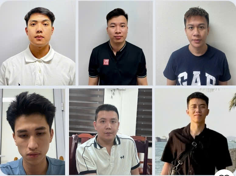 Các đối tượng trong đường dây lừa đảo bị bắt giữ Các đối tượng trong đường dây lừa đảo bị bắt giữ