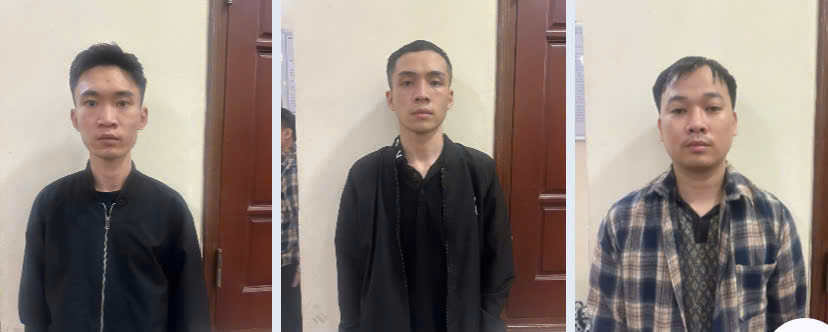 Nhóm đối tượng bị bắt giữ