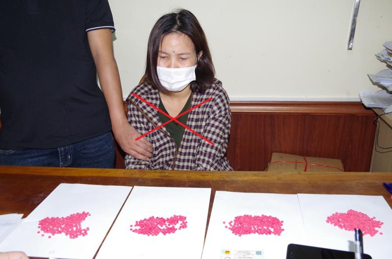 Đối tượng Đặng Thị Hiền bị bắt giữ