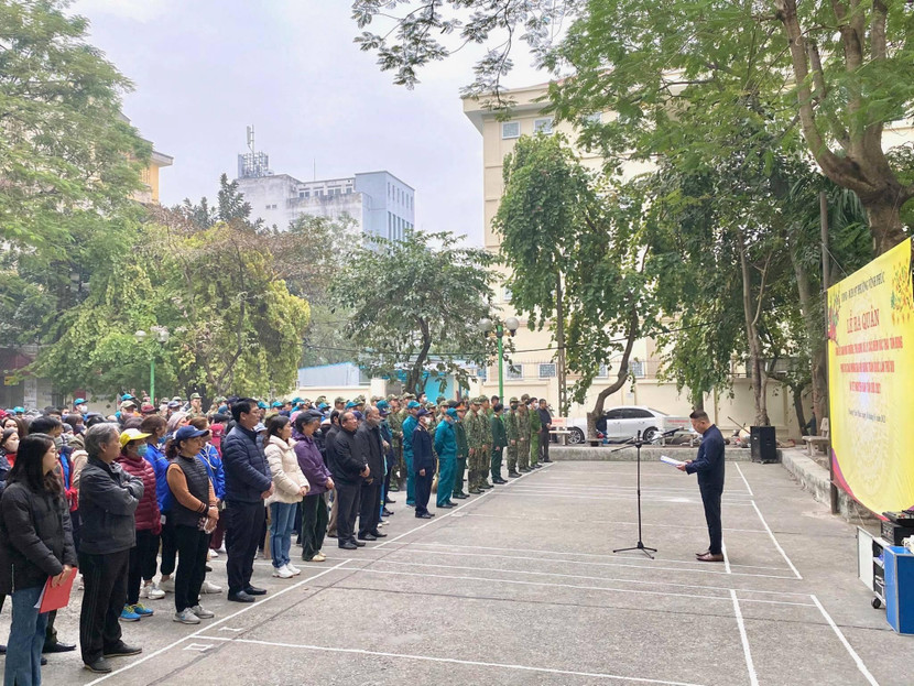 Lễ phát động ra quân tổng vệ sinh môi trường