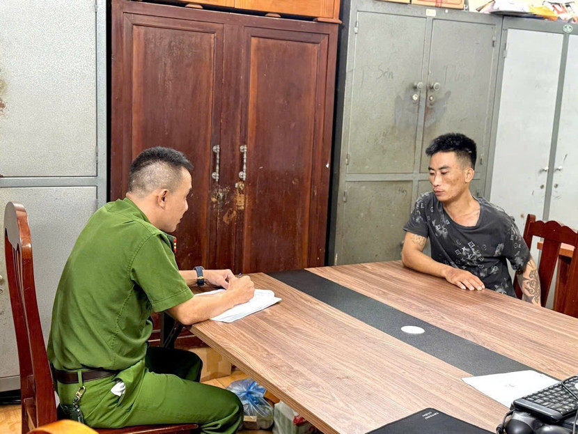 Đối tượng Mai Đức Giang bị bắt giữ