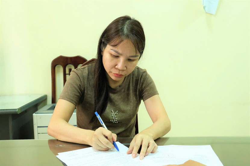 Nguyễn Thị Nhung bị bắt giữ