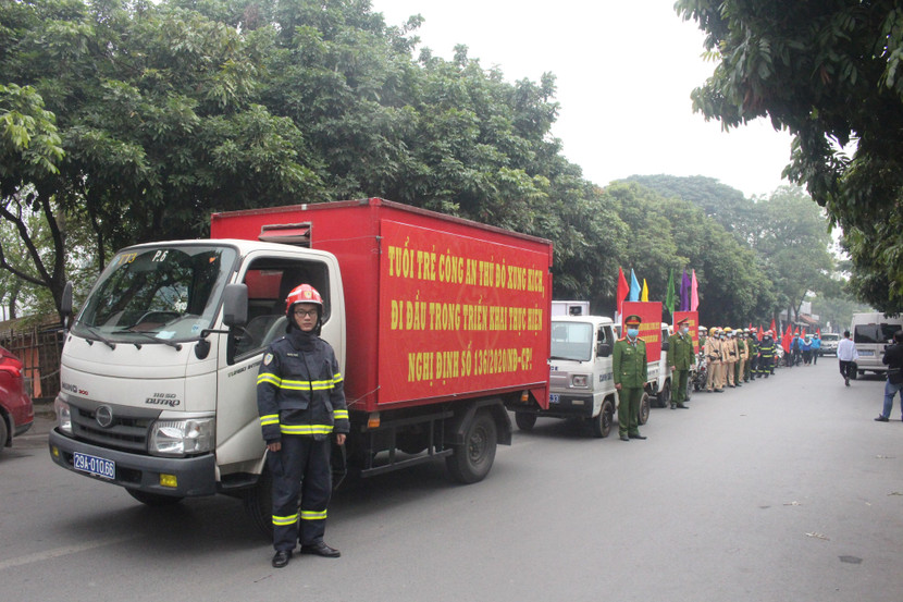 Tuổi trẻ Công an Thủ đô xung kích đi đầu trong triển khai Nghị định 136