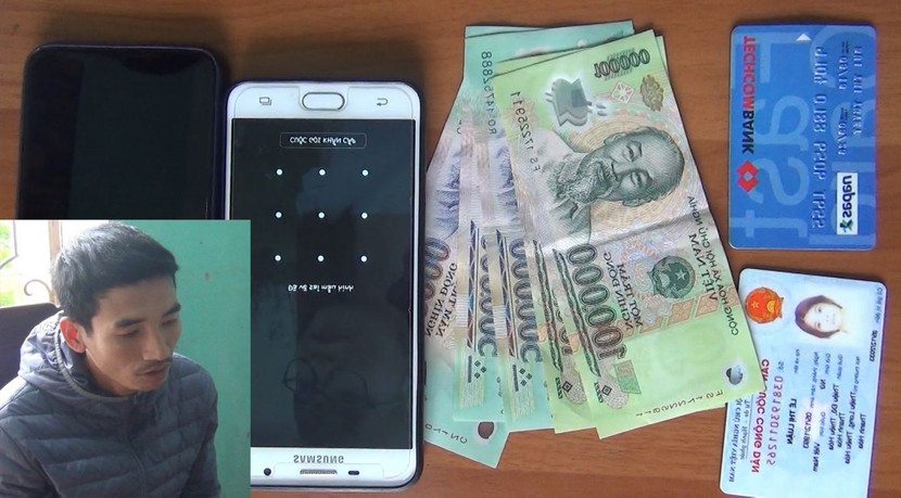 Đối tượng cùng số tang vật bị thu giữ