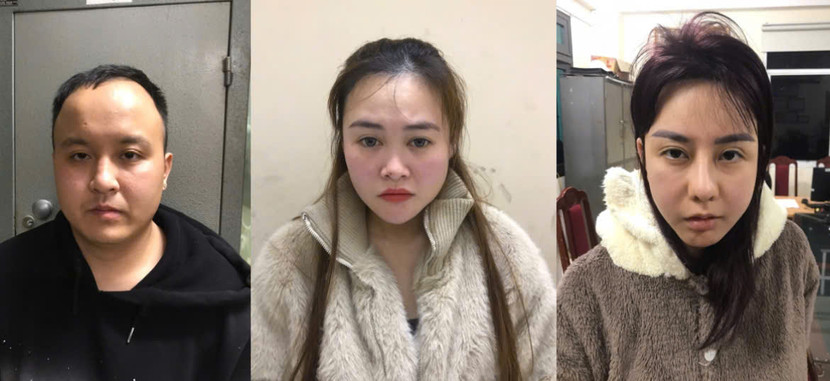 Nhóm đối tượng bị bắt giữ