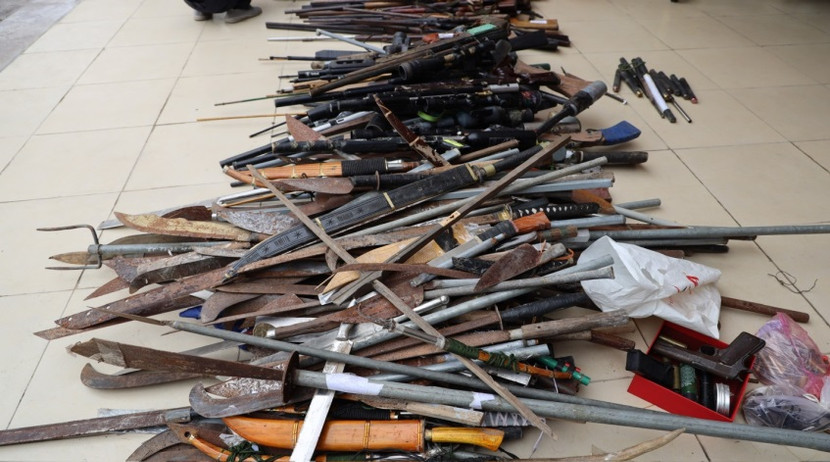 Số lượng vũ khí, vật liệu nổ và công cụ hỗ trợ bị tiêu hủy Số lượng vũ khí, vật liệu nổ và công cụ hỗ trợ bị tiêu hủy