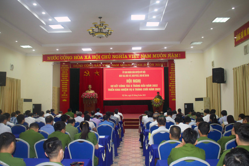 Huyện Mỹ Đức sơ kết công tác 6 tháng đầu năm của các ban chỉ đạo