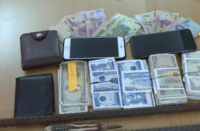 Số tang vật bị thu giữ