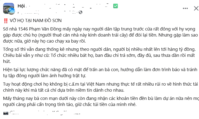 Phản ánh của nhân dân trên mạng xã hội