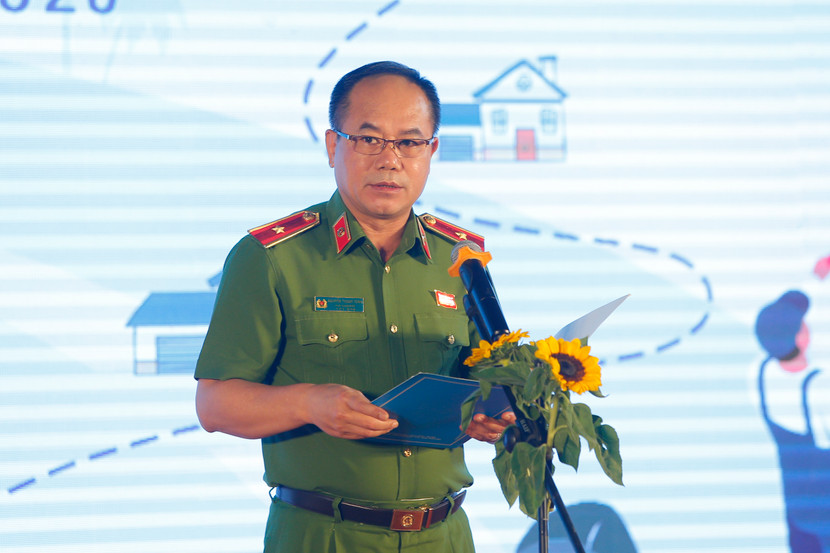 Phó Giám đốc CATP Hà Nội Thiếu tướng Nguyễn Thanh Tùng phát biểu tại buổi tọa đàm