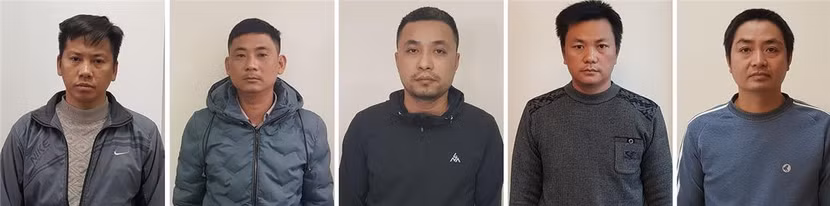 Nhóm đối tượng bị bắt