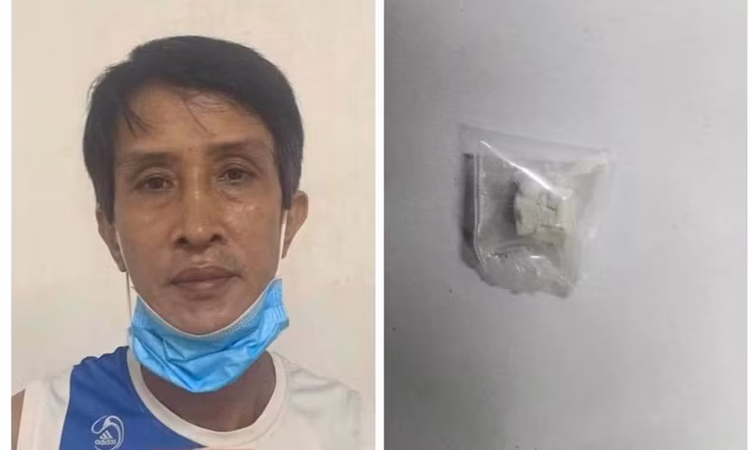 Đối tượng cùng số tang vật bị thu giữ Đối tượng cùng số tang vật bị thu giữ