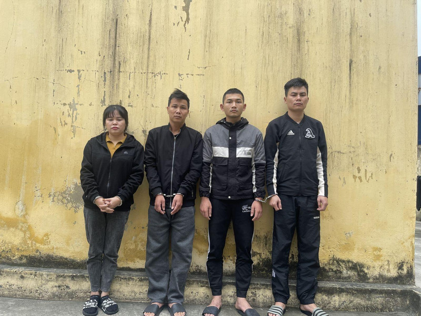 Ổ nhóm đối tượng bị bắt giữ Ổ nhóm đối tượng bị bắt giữ