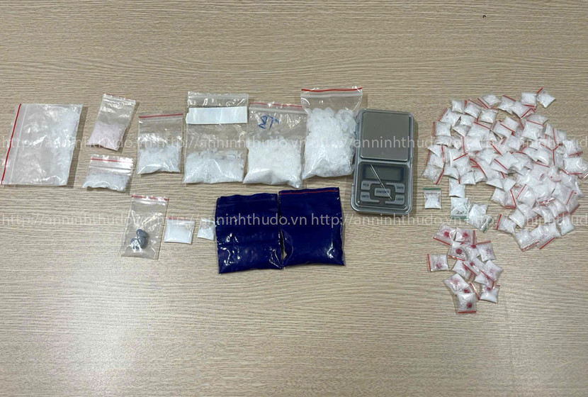 Ma túy được chia nhỏ từng gói Ma túy được chia nhỏ từng gói
