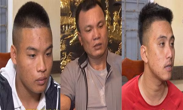 Các đối tượng bị bắt giữ