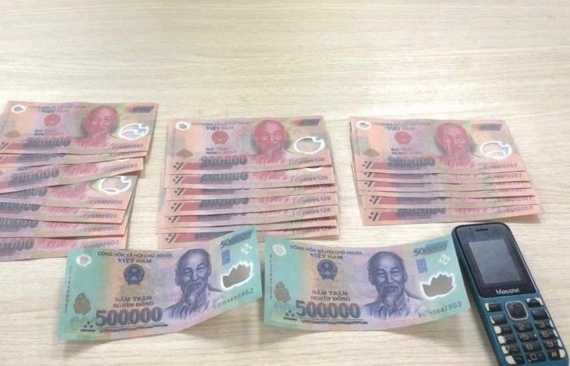 Số tiền giả bị thu giữ Số tiền giả bị thu giữ