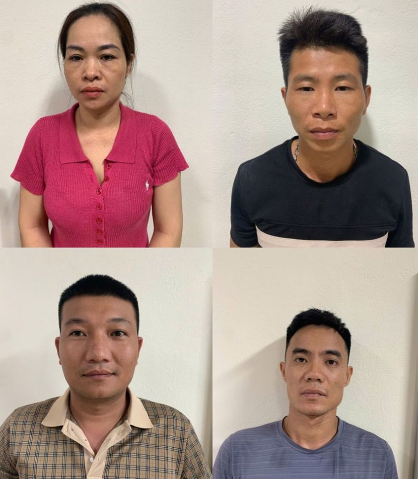 Nhóm đối tượng bị bắt giữ Nhóm đối tượng bị bắt giữ