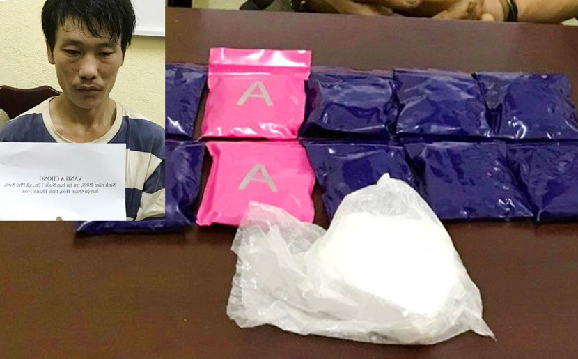 Đối tượng Vàng A Chồng cùng số tang vật bị thu giữ