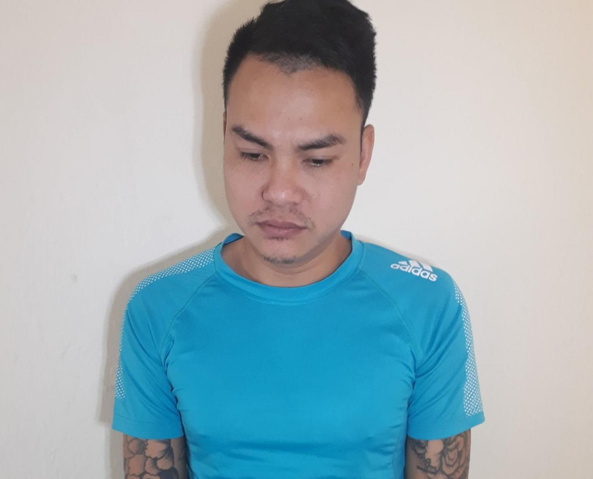 Đối tượng Hà Văn Quang bị bắt giữ