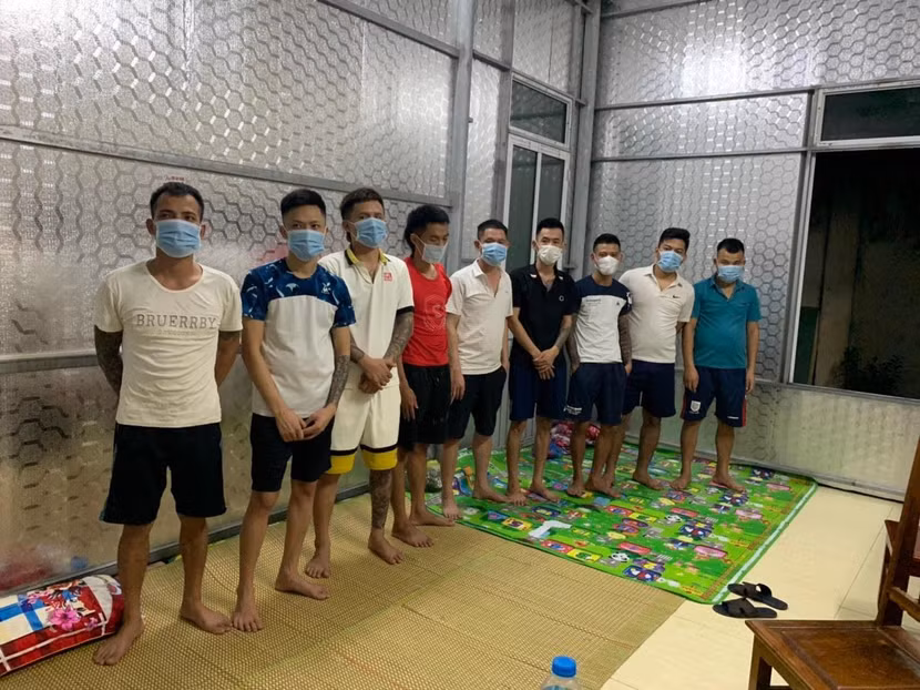 Nhóm đối tượng đánh bạc bị bắt giữ