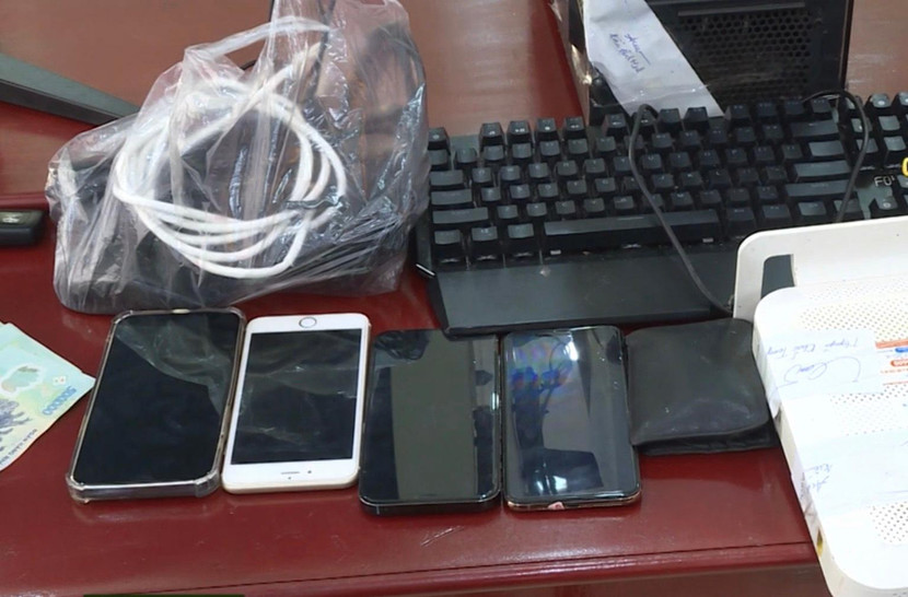 Các tang vật bị thu giữ