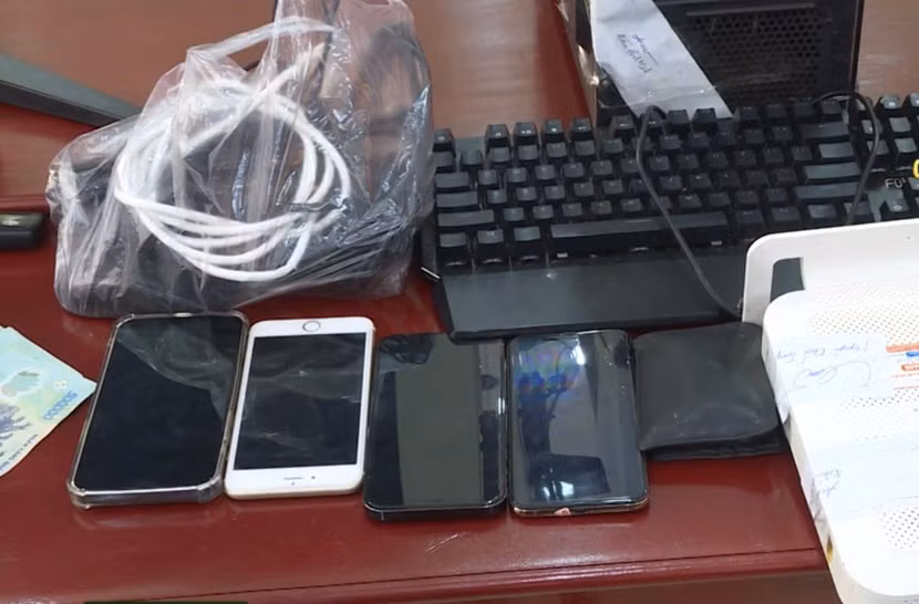 Các tang vật bị thu giữ