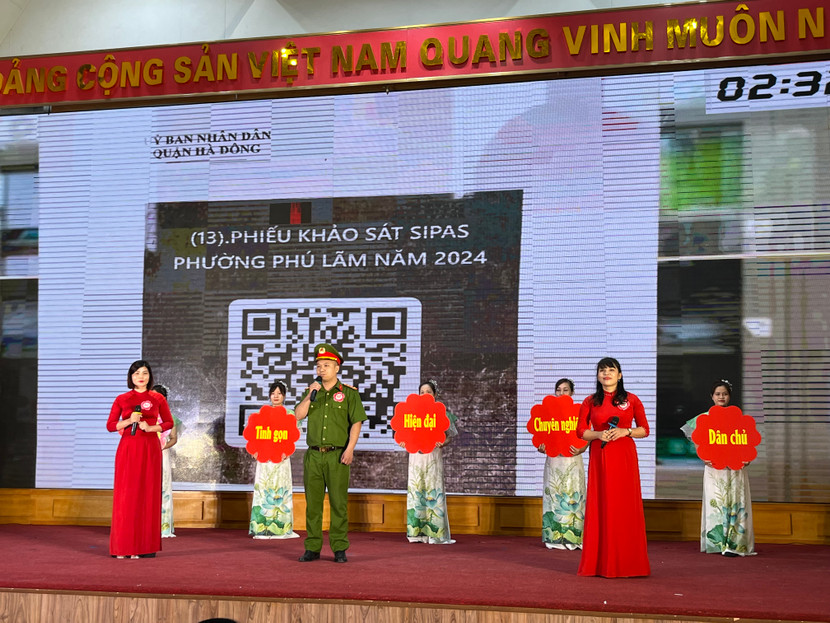 Đội thi đến từ phường Phú Lãm Đội thi đến từ phường Phú Lãm