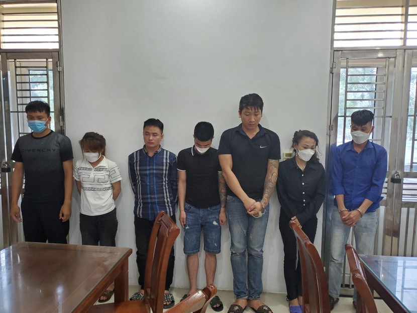 Nhóm đối tượng bị bắt giữ