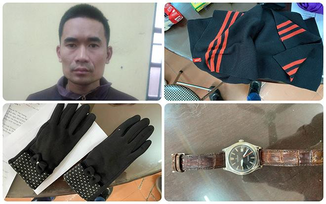 Đối tượng cùng tang vật bị bắt giữ