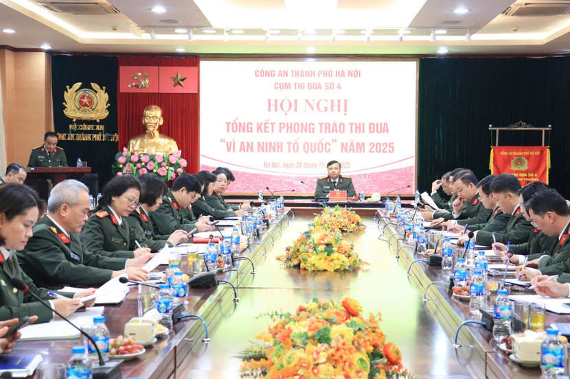 Cụm thi đua số 4 Công an thành phố Hà Nội tổng kết phong trào thi đua năm 2025 Cụm thi đua số 4 Công an thành phố Hà Nội tổng kết phong trào thi đua năm 2025