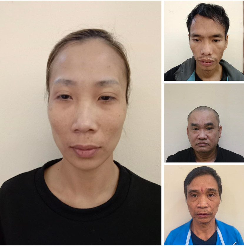 Các đối tượng mua bán, tàng trữ ma tuý bị bắt giữ